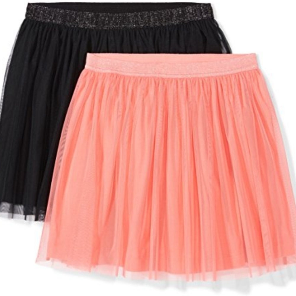 Spotted Zebra Tutu Skirts, Pack Of 2 XX-Large Black/Coral